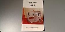  Original Singer 457 Nähmaschinen Bedienungsanleitung Gebrauchsanleitung