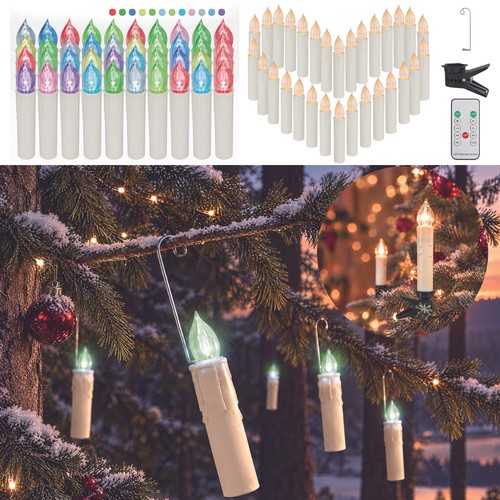 50er led weihnachtskerzen - led,