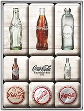 Coco Cola Flaschen Set Mit 9 Mini Kühlschrankmagnete (Na )