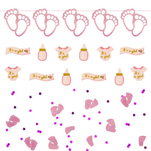 Baby shower party deko set - baby,