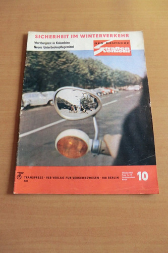 Ddr straßenverkehr 1968 - ddr, 10/1968