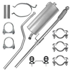 set Auspuffanlage Auspuff für Peugeot 206 1.4 HDI Schrägheck Fließheck