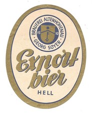Etikett Brauerei Soyer