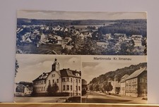 AK DDR Martinroda Kr. Illmenau Gaststätte Thüringer Wald gel. 80-iger Luftaufn.