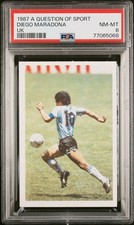 1987 DIEGO Maradona A Question Of Sport UK PSA 8