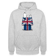 Peanuts Snoopy UK Flagge Unisex Hoodie