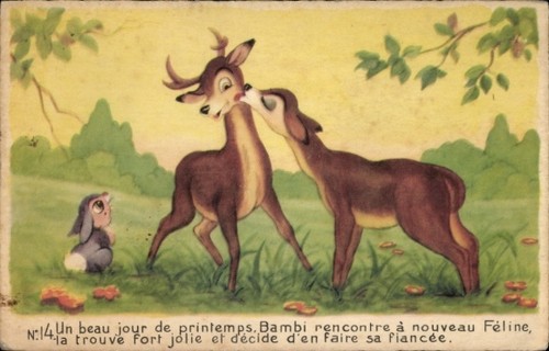 Walt disney bambi und - ak,