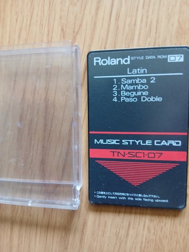 Roland music style card - style,