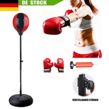 Standboxsack verstellbar Boxbirne Ständer Boxhandschuhe Punching Ball Schlagball