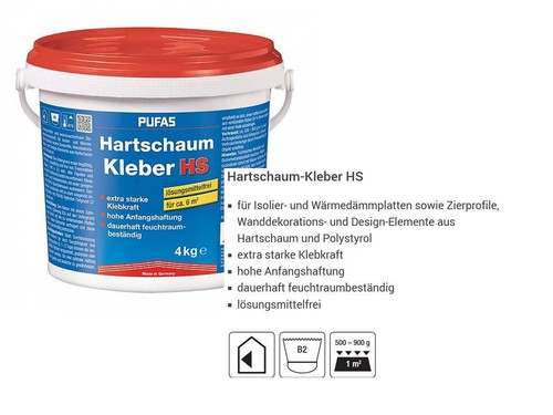 Pufas hartschaumkleber f - hartschaumkleber, kg