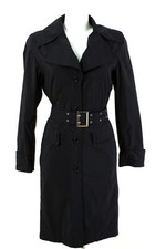 ORWELL Mantel Gr. XS / 34 Trenchcoat leichter Übergangsmantel Schwarz