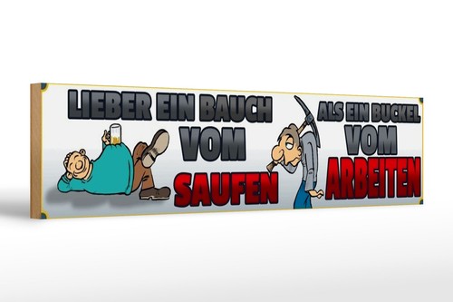 Holzschild spruch 46x10 - 46x10, cm