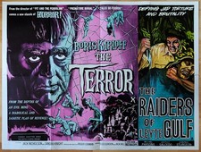 original Kino Film Plakat Poster  "The Terror" Boris Karloff Horror 1963