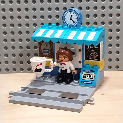 Lego duplo bahnsteig - bahnsteig, mit