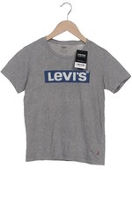 Levis T-Shirt Damen Shirt Kurzärmliges Oberteil Gr. 2XS Baumwolle Grau #oo21hqf