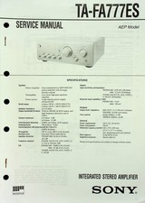 Service Manual Sony TA-FA777ES