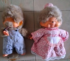 Monchichi Original 1974 2er Set Oma und Opa Sekiguchi Stofftier