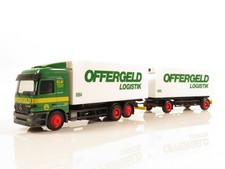 1:87 Herpa/AWM Mercedes Benz Hängerzug Offergeld Logistik W55-23