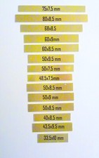  Messing Namensschilder