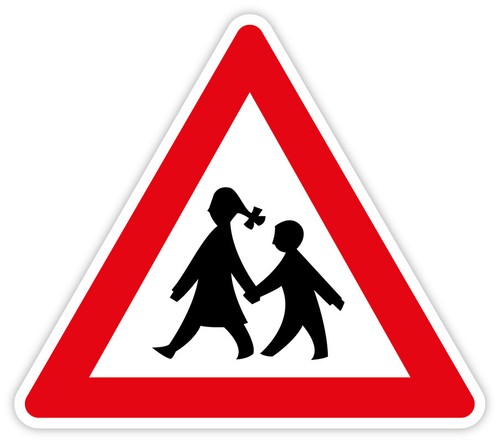 Aufkleber verkehrszeichen - aufkleber,