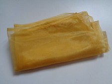 Stoffrest ORGANZA ° Dekostoff ° orange ° Rest zum Nähen/Basteln  ° 110 x 140 cm