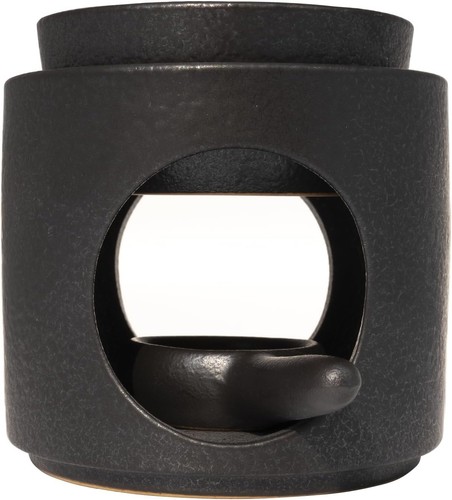 Schwarze keramik duftlampe mit - keramik,