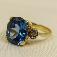 synth. Spinell Diamant Ring