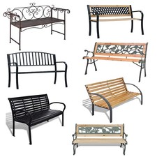 Gartenbank Parkbank Eisenbank Sitzbank Bank Gartenmöbel Stahlrahmen Gusseisen