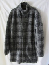 Eleganter Schöner Herren Mantel, Schwarz-Grau ,Kariert  Zara Gr. XL