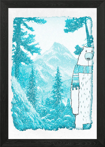 Gerahmtes wandbild snowboard - gerahmtes,