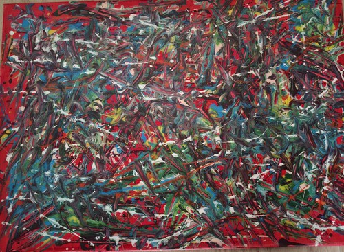Acryl bild abstrakt original - bild, abstrakt,