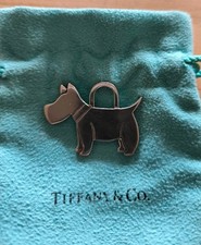 Orig. Tiffany & Co. Vintage Anhänger Scottie Dog / Hund / Schnauzer 925 Silber