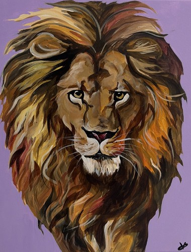 Original acrylgemälde löwe - original,