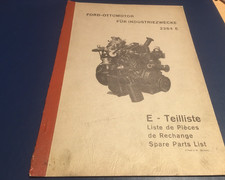 Ford Ersatzteile-Liste f. 1,6