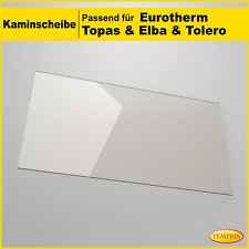 Kaminglas plan  für Eurotherm Topas Elba Tolero Kaminofen, Kaminscheibe Ofenglas