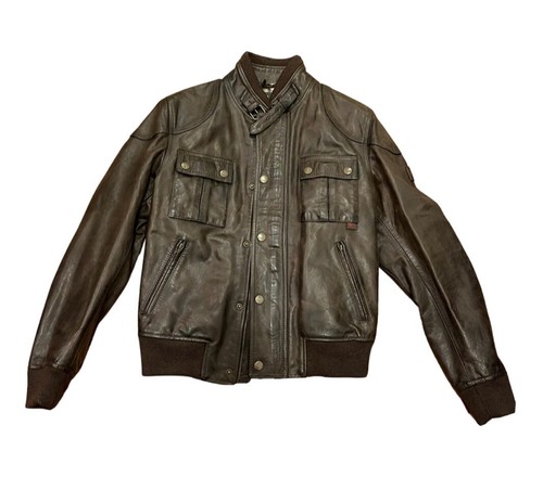 Belstaff lederjacke let bomber - lederjacke,