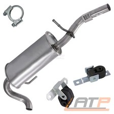 ENDSCHALLDÄMPFER AUSPUFF SCHALLDÄMPFER FÜR SEAT AROSA 6H 1.0 1.4