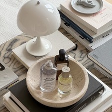 Große runde Marmorschale