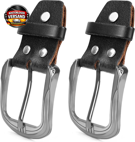 Gürtelschnalle leder 40mm - leder,