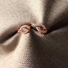 Ohrringe Ohrhänger 585er (14 K) russische Rotgold