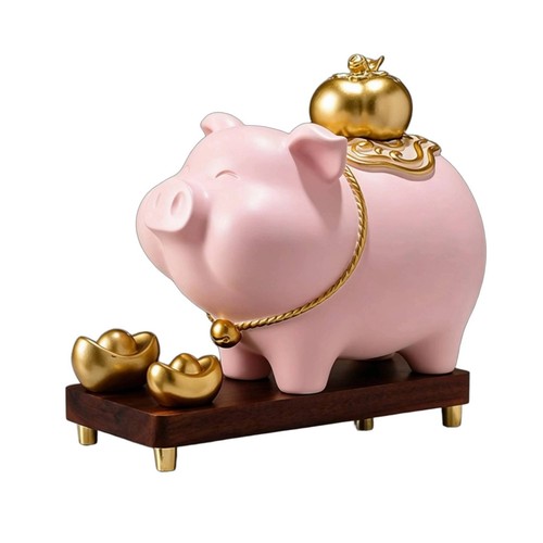 Sparschwein mit sockel - sparschwein,
