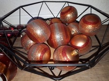 Weihnachts-Set Glas Weihnachtsbaumkugeln Lichterkette Deko Weihnachtsbaum