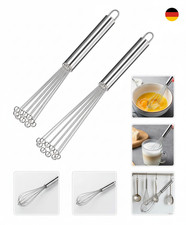 2 Stück Edelstahl Schneebesen