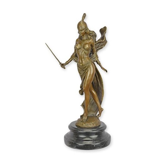 Bronzeskulptur amazone - bronzeskulptur,