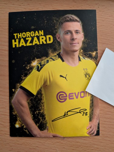 Thorgan hazard autogrammkarte - thorgan,