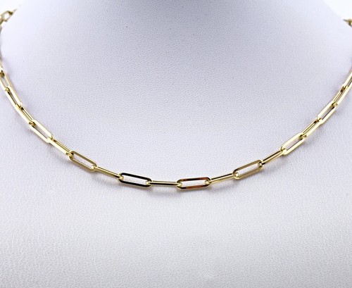 Halskette paperclip 585 gold - 585,