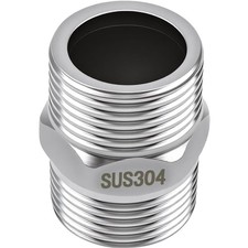 Edelstahl doppelnippel zoll - edelstahl, 1