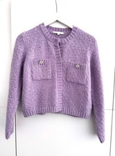 Maje Strickweste Flieder Wolle