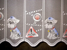 Kindergardine Scheibengardine