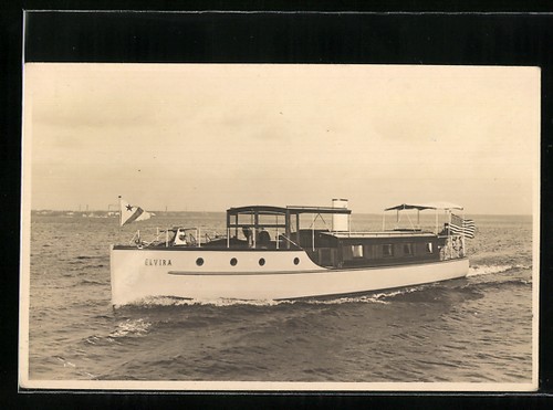 Ansichtskarte motoryacht - ansichtskarte,